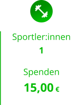 Sportler:innen 1  Spenden 15,00 €