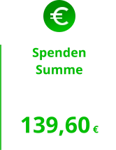 SpendenSumme  139,60 €