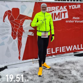 SelfieWall vor dem Lauf